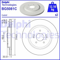 BG5081C DELPHI Гальмівний диск
