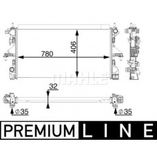 CR 806 000P MAHLE Радіатор охолодження двигуна