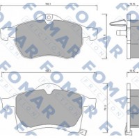 FO 666681 FOMAR Friction Комплект гальмівних колодок дисковий гальм
