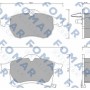 FO 666681 FOMAR Friction Комплект гальмівних колодок дисковий гальм