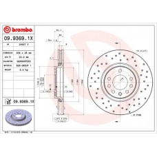 09.9369.1X BREMBO Гальмівний диск