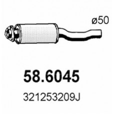 58.6045 ASSO Середній глушник вихлопних газів