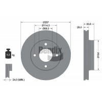 BDS1691 BENDIX Braking Гальмівний диск