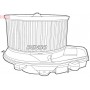 DEA02002 DENSO Вентилятор салону
