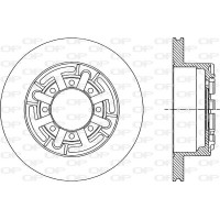 BDA1691.10 OPEN PARTS Гальмівний диск
