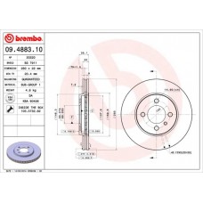 09.4883.10 BREMBO Гальмівний диск