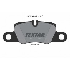 2455402 TEXTAR Комплект гальмівних колодок дисковий гальм
