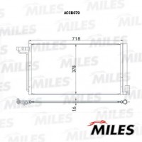ACCB079 MILES Конденсатор кондиціонера