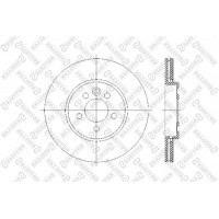 6020-4013V-SX STELLOX Гальмівний диск