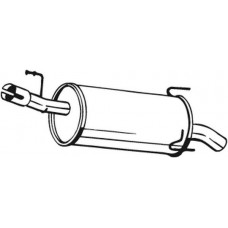 185-975 BOSAL Глушник вихлопних газів кінцевий