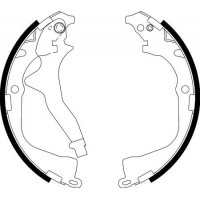 8DB 355 022-061 HELLA PAGID Комплект гальмівних колодок