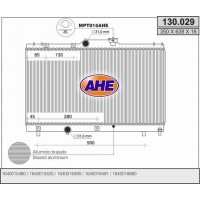 130.029 AHE Радіатор охолодження двигуна