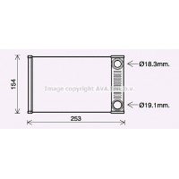 OL6656 AVA QUALITY COOLING Теплообмінник обігрів салону