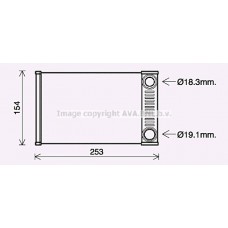 OL6656 AVA QUALITY COOLING Теплообмінник обігрів салону