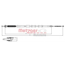 12.0717 METZGER Тросик, cтояночный тормоз