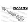 FDDS-P8FA FEBEST Ремінний шків колінчастий вал