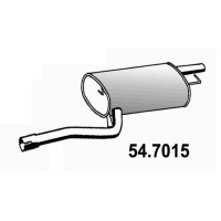54.7015 ASSO Глушник вихлопних газів кінцевий