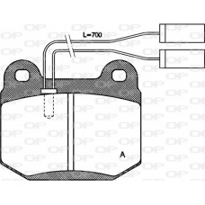 BPA0014.01 OPEN PARTS КомплеК т гальмівних колодок, дискове гальмо