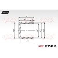 72954010 MAXTECH Поршень корпус скоби гальма