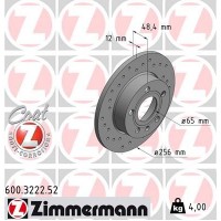 600.3222.52 ZIMMERMANN Гальмівний диск