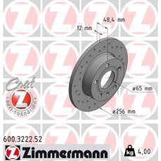 600.3222.52 ZIMMERMANN Гальмівний диск