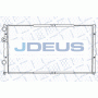 M-0250070 JDEUS Радіатор охолодження двигуна