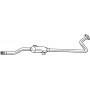 284-701 BOSAL Середній глушник вихлопних газів