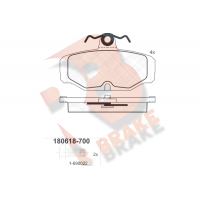 RB0618-700 R BRAKE Комплект гальмівних колодок дисковий гальм
