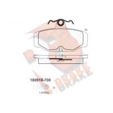 RB0618-700 R BRAKE Комплект гальмівних колодок дисковий гальм