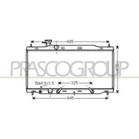 HD828R004 PRASCO Радіатор охолодження двигуна