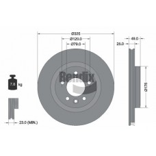 BDS1602 BENDIX Braking Гальмівний диск