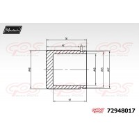 72948017 MAXTECH Поршень корпус скоби гальма