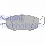 LP2274 DELPHI Комплект гальмівних колодок дисковий гальм