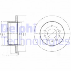 BG4061 DELPHI Гальмівний диск
