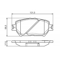 0 986 494 363 BOSCH Комплект гальмівних колодок дисковий гальм