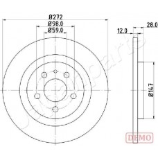 DP-0606C JAPANPARTS Гальмівний диск