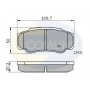 CBP01042 COMLINE КомплеК т гальмівних колодок, дискове гальмо