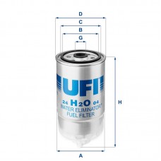 24.H2O.04 UFI Паливний фільтр