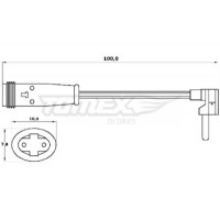 TX 30-27 TOMEX Brakes Сигналізатор зносу гальмівних колодок
