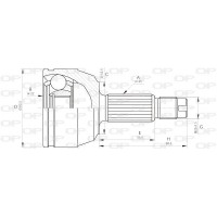 CVJ5123.10 OPEN PARTS Шарнирный комплект, Привідний вал