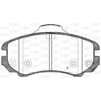 BPA0953.02 OPEN PARTS Комплект гальмівних колодок дисковий гальм