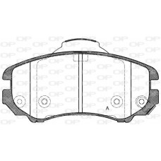 BPA0953.02 OPEN PARTS Комплект гальмівних колодок дисковий гальм