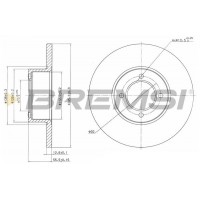 CD6054S BREMSI Гальмівний диск
