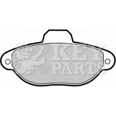 KBP1738 KEY PARTS КомплеК т гальмівних колодок, дискове гальмо