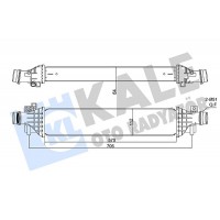 350920 KALE OTO RADYATÖR Интеркулер