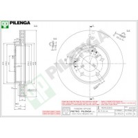 V290 PILENGA Гальмівний диск
