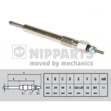 J5719002 NIPPARTS Свічка розжарювання