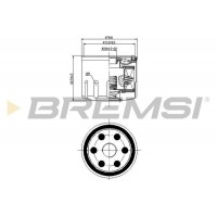 FL0277 BREMSI Масляний фільтр