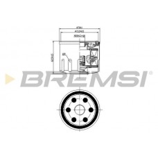 FL0277 BREMSI Масляний фільтр