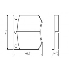 0986495079 BOSCH BOSCH ГАЛЬМ?ВН? КОЛОДКИ, ДИСКОВ?